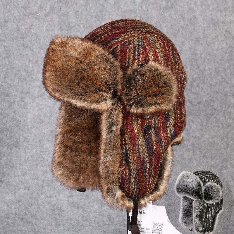 B-8433 Man Bomber Hat Rex Rabb - Winter Trapper Hat บทวิจารณ์และราคา
