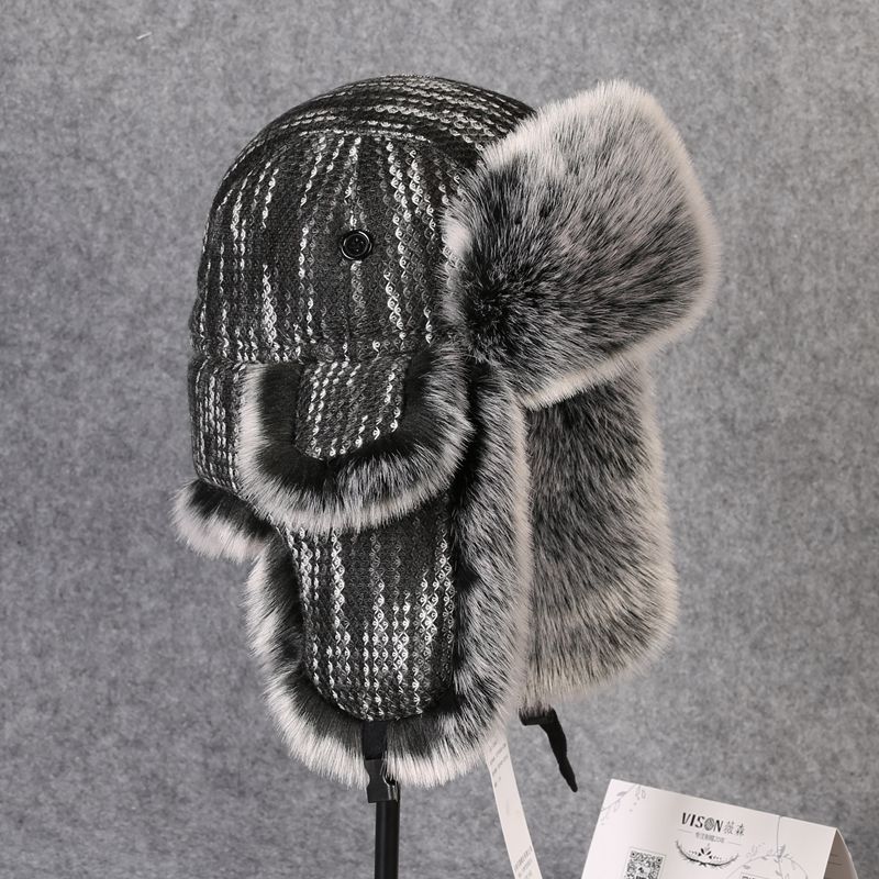B-8433 Man Bomber Hat Rex Rabb - Winter Trapper Hat บทวิจารณ์และราคา