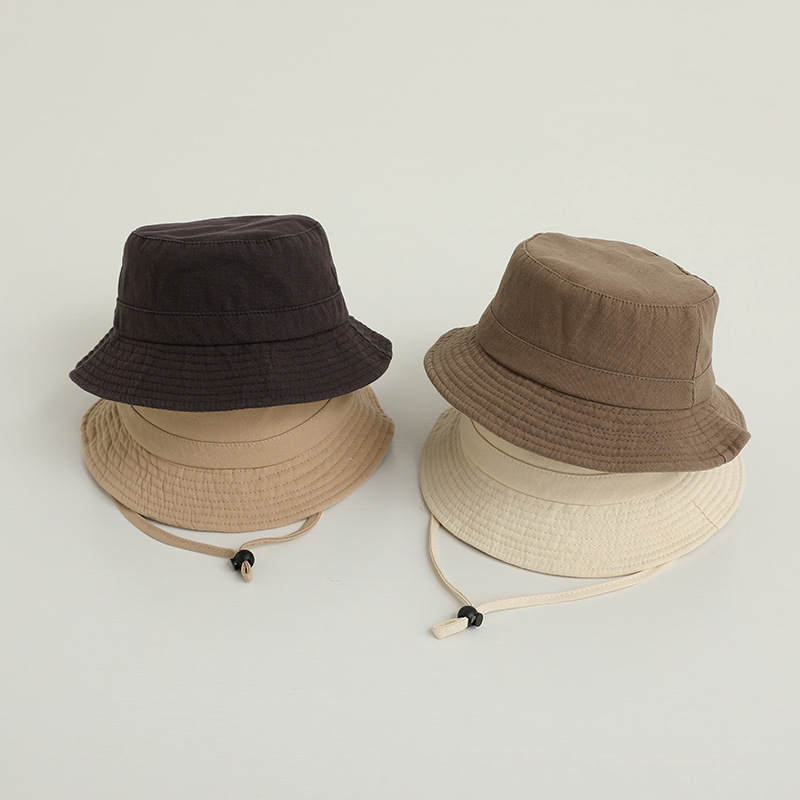 Solid Color Kids Bucket Hat Fa - Bucket Hat Cotton บทวิจารณ์และราคา