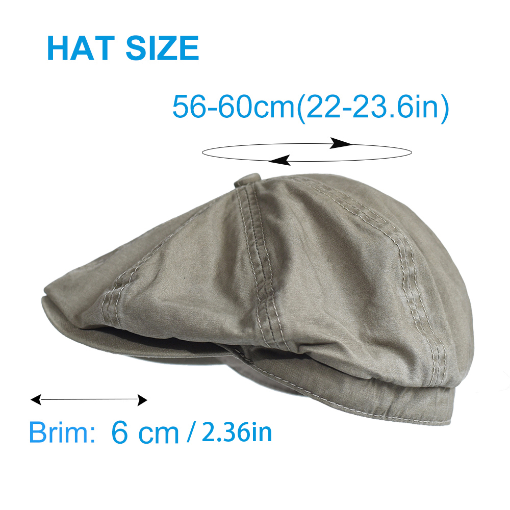 Washed Cotton Newsboy Cap Peak - Newsboy Cap Ivy บทวิจารณ์และราคา